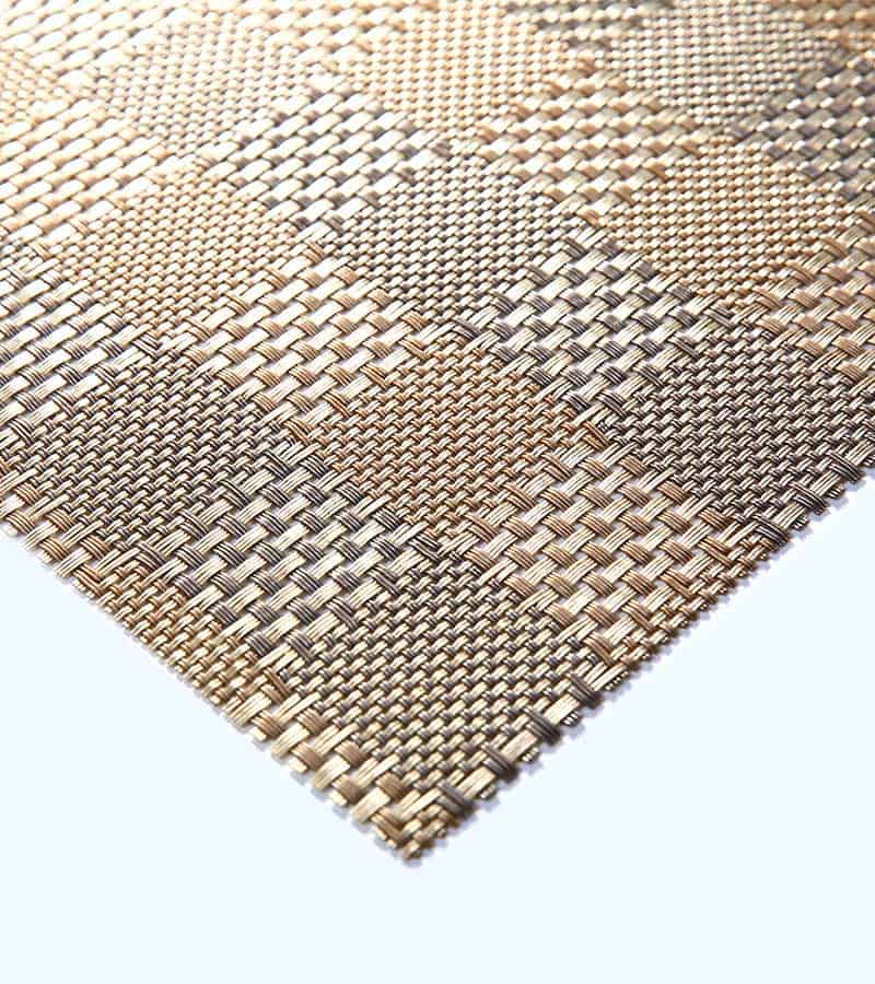 Jacquard Grid Polyester Teslin Tablecloth Placemat