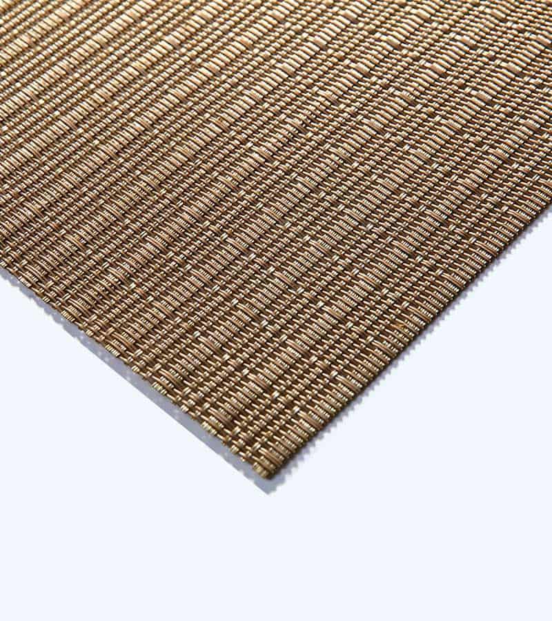 Brown Jacquard Striped Classic Polyester Teslin Tablecloth Placemat