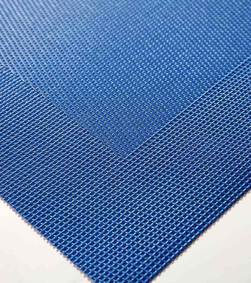 Blue Teslin Mesh Casual Jacquard Placemat Tablecloth