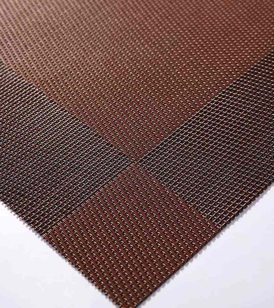 Reddish Brown Pattern Polyester Placemat Fabric