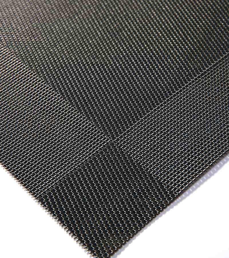 Teslin placemat grid solid color coffee color classic polyester PVC tablecloth Black coffee