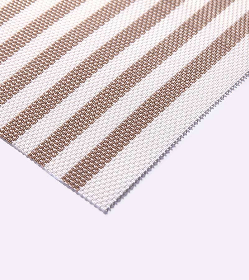 Teslin placemat grid solid color coffee color classic polyester PVC tablecloth