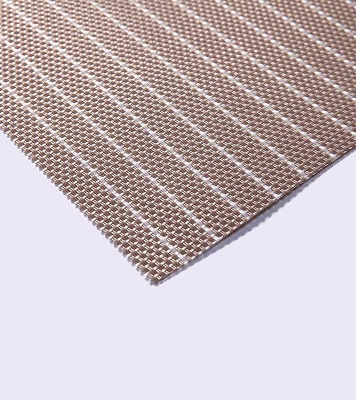 Teslin placemat grid solid color coffee color classic polyester PVC tablecloth Shades of coffee