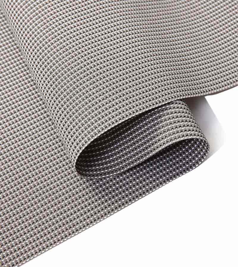 2*1 Teslin Tablecloth Polyester PVC Striped Classic European and American Placemat grey