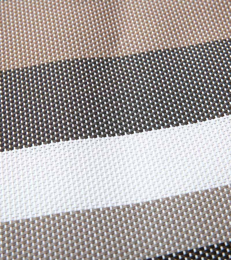 2*1 Teslin Tablecloth Polyester PVC Striped Classic European and American Placemat Brown stripes