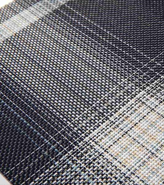 Black and White Checkered Teslin Lounge Chair Fabric