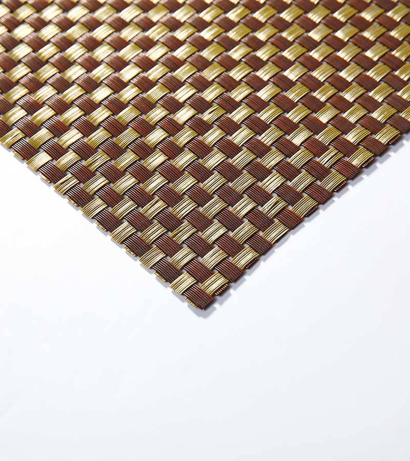 8*8 Teslin Polyester PVC Tablecloth Coffee Color