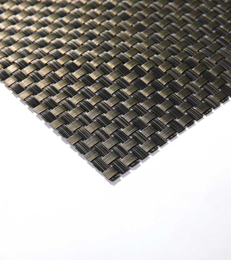 Classic Polyester Grid Weave Placemat Fabric