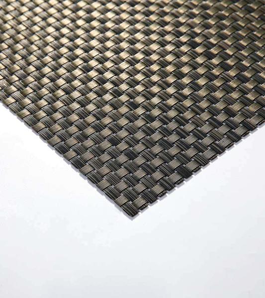 Dark Gray Table Mats Weave Fabric