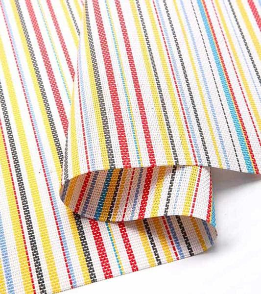 2*1 Teslin Classic Striped Tableware Pad Mats Fabric