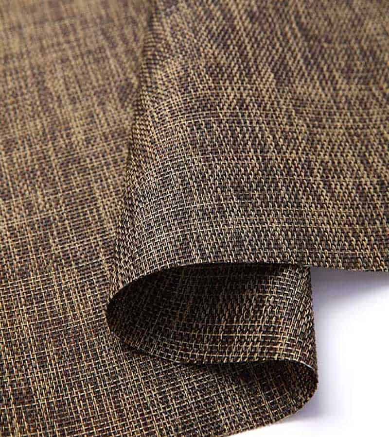 Linen Brown Waterproof Placemat Fabric