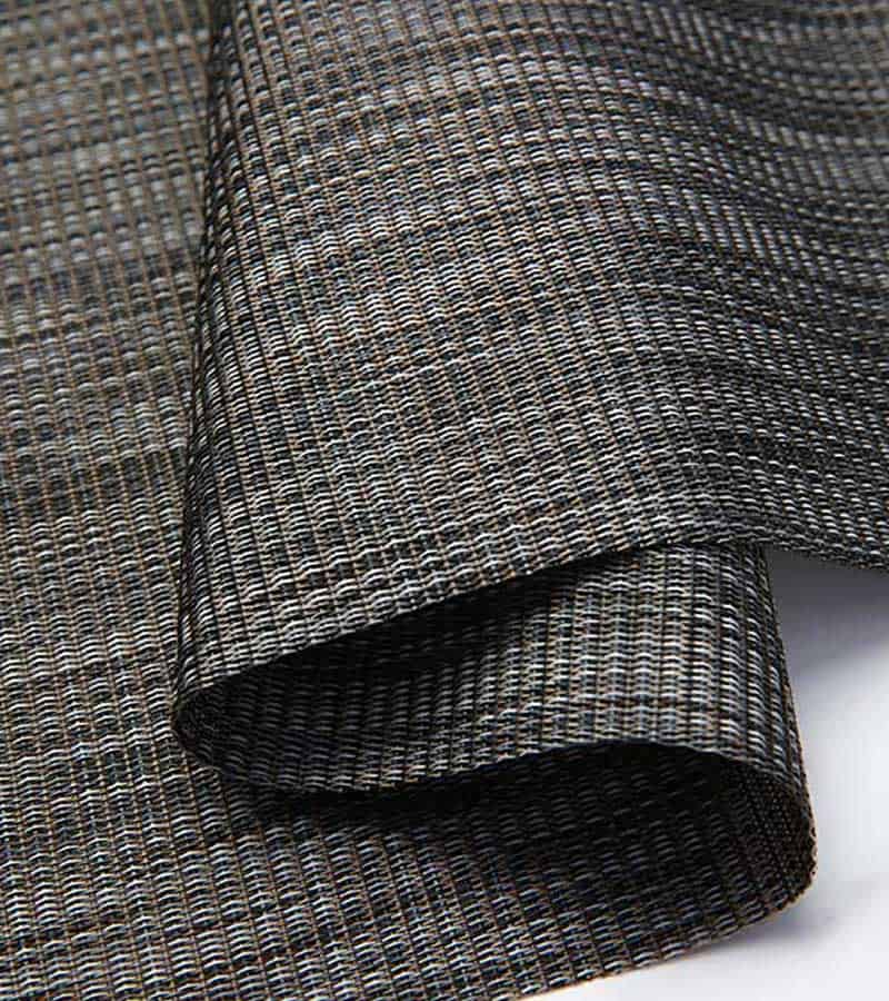 1*1 Teslin Dark Gray Polyester Dinner Plate Pad